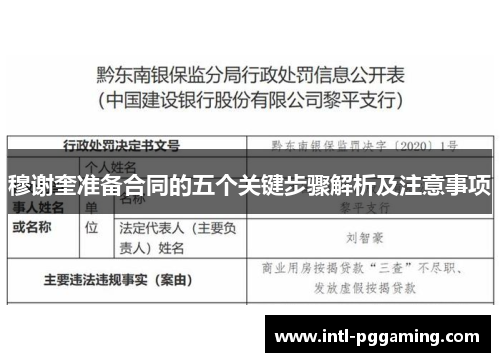 穆谢奎准备合同的五个关键步骤解析及注意事项
